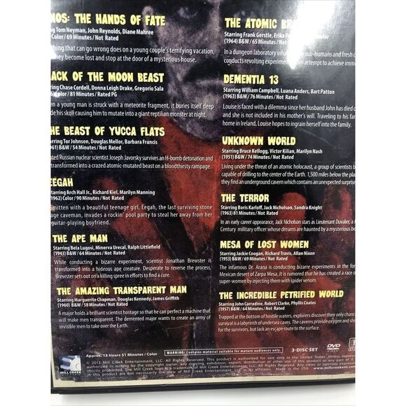 Best of the Worst 12 Shocking Horror Movie . DVD. 3 Disc Set - Picture 7 of 12